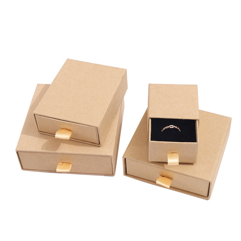 Paper Box Custom Jewelry Box Chic Small Jewerly Packaging Display For Necklace Bulk Drawer Cardboard Gift Box